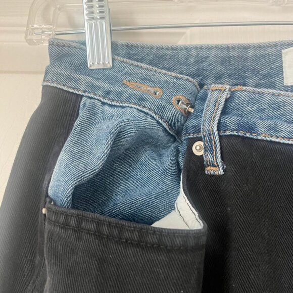 The Frankie Shop Hayla Contrast Denim Pants - Picture 7 of 9